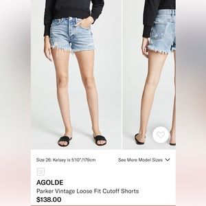 AGOLDE PARKER SHORTS
